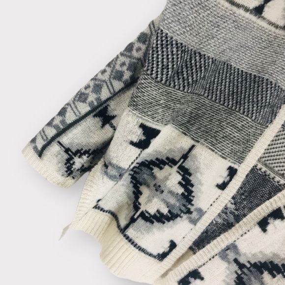 AEROPOSTALE Boho Open Front Knit Southwestern Cardigan Sweater Size XL - Picture 3 of 9